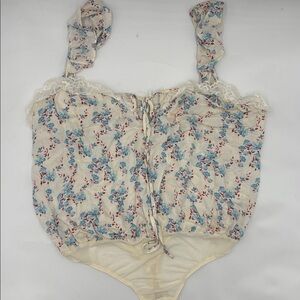 x Intimately FP Take It Away Bodysuit in Ivory Combo